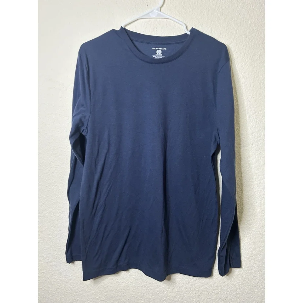 Lucky Brand Blue Long Sleeve Sleepwear Medium Comfort Pajamas Cozy Relaxed Goo